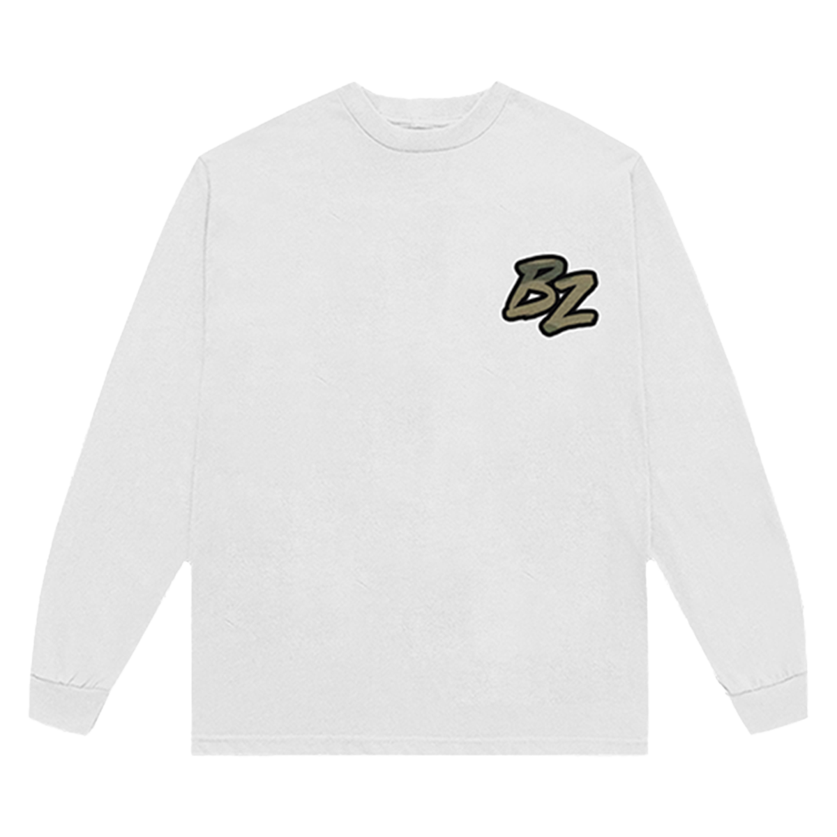 Logo Long Sleeve Tee - White