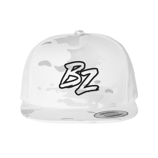 Logo Trucker Hat - White Camo